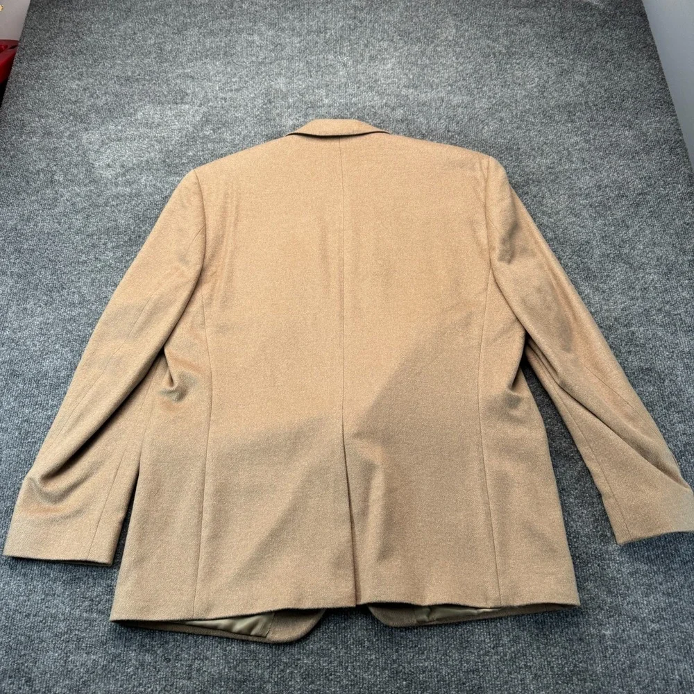 NWT Lauren Ralph Lauren 43R Blazer Lacrosse Camel Wool Silk Cashmere Sport Coat